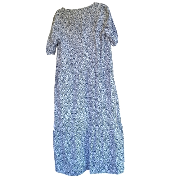 XL Blue & White C.O.Z.Y Maxi Dress - Picture 2 of 4